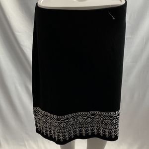 Talbots Petites Embroidered Skirt